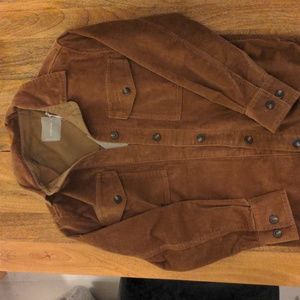 Everlane Corduroy Oversized Shirt Jacket Toasted Coconut XS